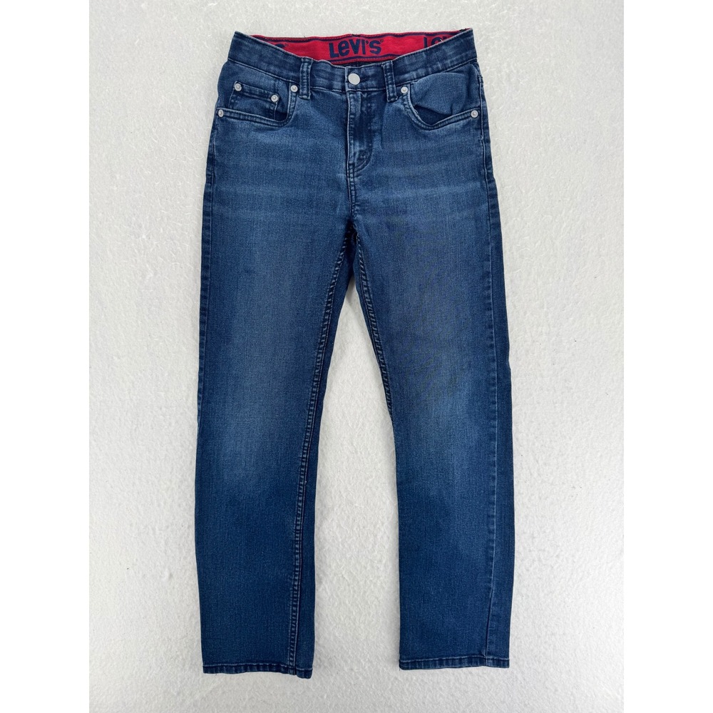 Levi's - 514 Straight Fit Jeans Red Waistband - Blue - 27x29 - Mens